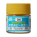 Aqueous Hobby Color H34 Gloss Cream Yellow 10ml