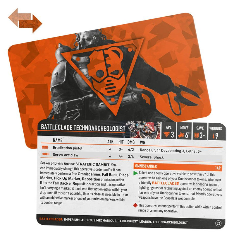 [Launch Date 9/13] Warhammer 4000: Kill Team: Datacards: Battleclade