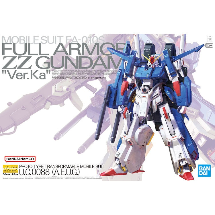 MG Full Armor ZZ Gundam Ver. KA 1/100 – GUNNZO
