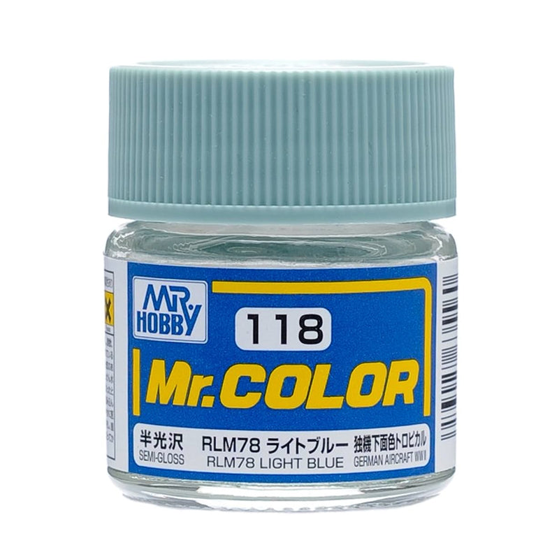 Mr. Color Paint C118 Semi Gloss RLM78 Light Blue 10ml