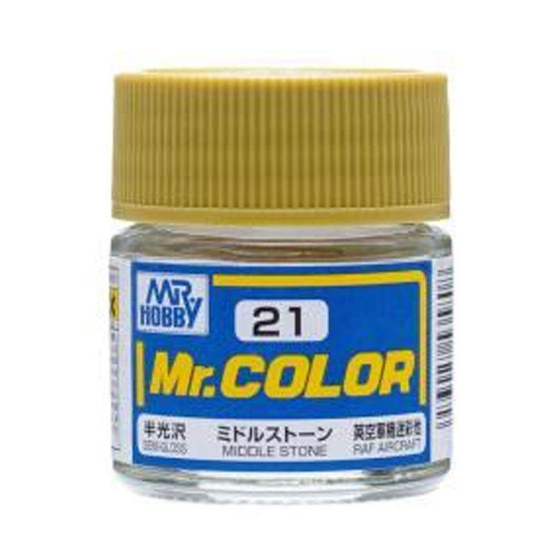 Mr. Color Paint C21 Semi-Gloss Middle Stone 10ml