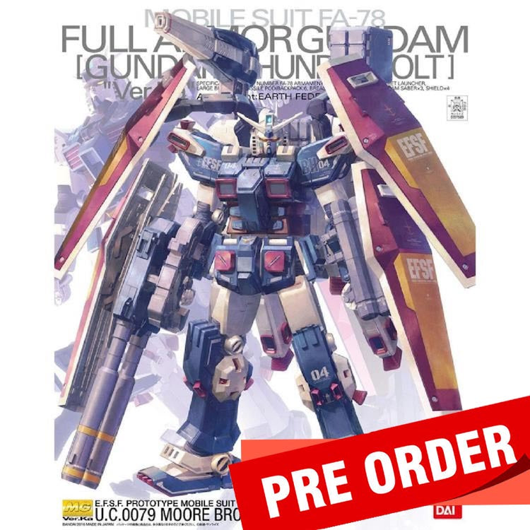 [Pre-Order] MG Full Armor Gundam Ver. KA (Gundam Thunderbolt Ver.) 1/100
