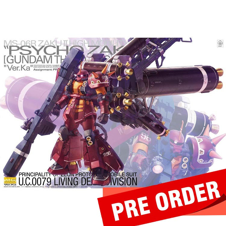 [Pre-Order] MG Zaku High Mobility Type Psycho Zaku Ver. KA (Gundam Thunderbolt Ver.) 1/100