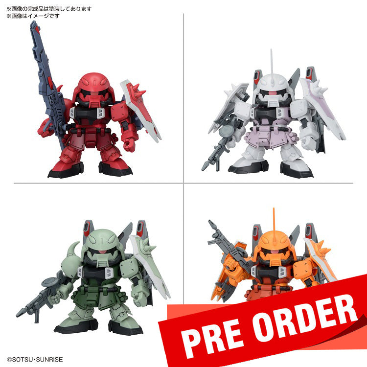[New! Pre-Order] SD BB SENSHI ZGMF Zaku Series Set