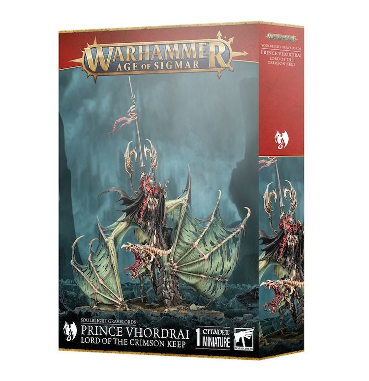 Warhammer Age of Sigmar: Soulblight Gravelords: Prince Vhordrai Lord of the Crimson Keep