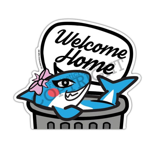 Fantastic Fam Peeking Vinyl Sticker - Welcome Home, Trash