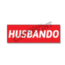 Fantastic Fam Peeking Vinyl Sticker - HUSBANDO Red Stripe