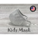 Washable Cotton Face Mask Kids size - Heather Grey