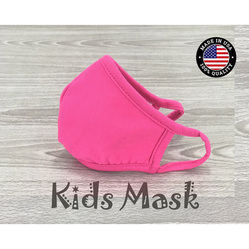 Washable Cotton Face Mask Kids size - Pink