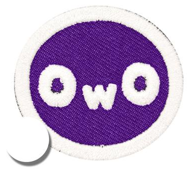 Fantastic Fam Patch - OwO (Purple)
