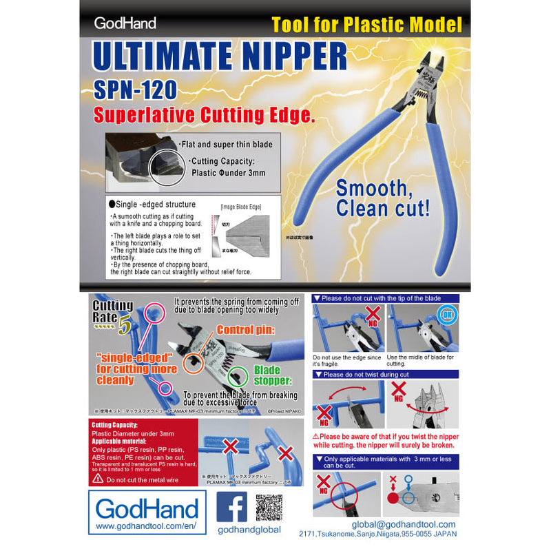Godhand Ultimate Nipper Grade 5.0 GH-SPN-120