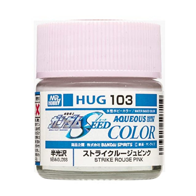 Aqueous Hobby Color HUG103 Strike Rouge Pink Bottle Semi-Gloss 10ml