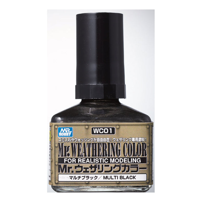 Mr. Weathering Color Paint Multi Black WC01